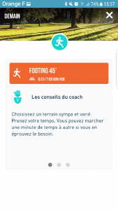 vue conseil du coach sur FREQUENCE Running par Margaux