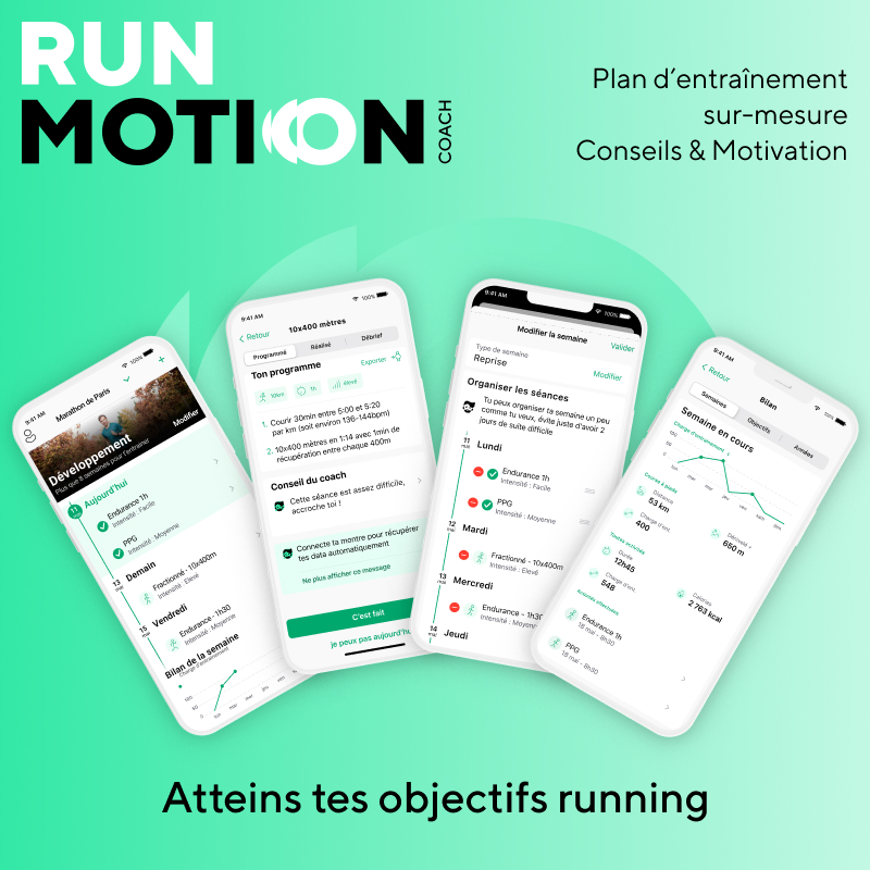 l'application RunMotion Coach